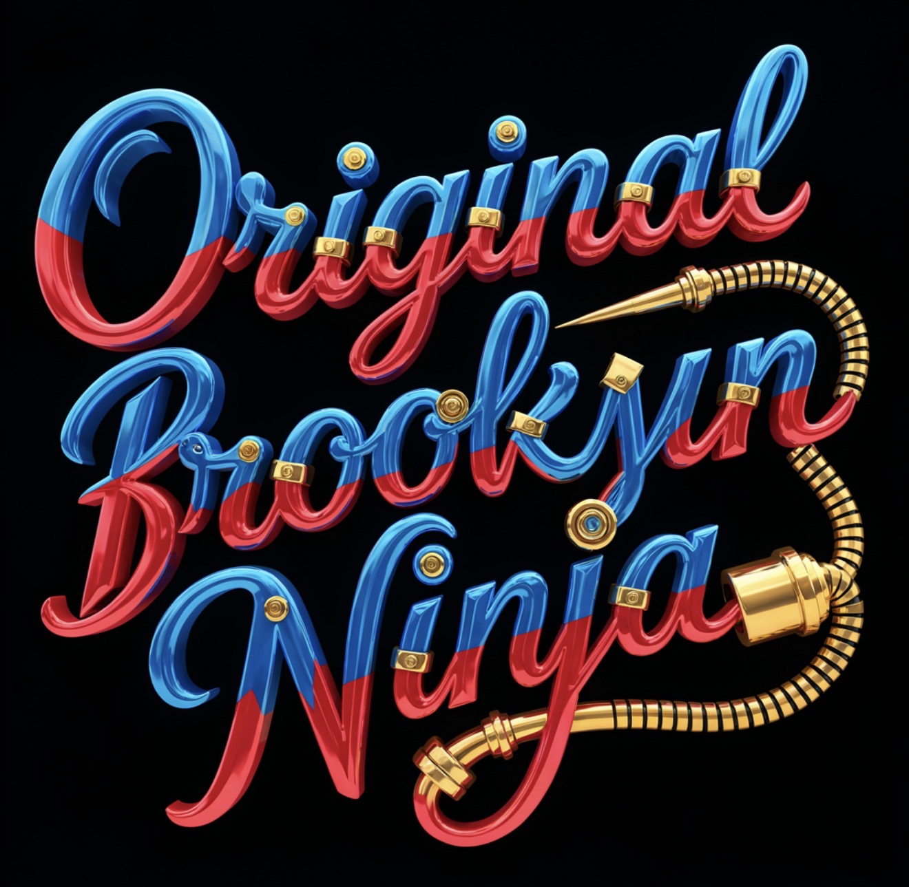 Original Brooklyn Ninja Tee print detail
