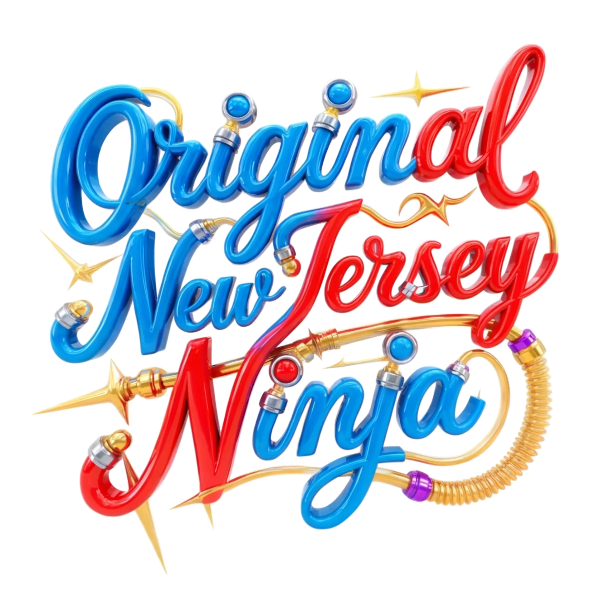 Original New Jersey Ninja Tee print detail
