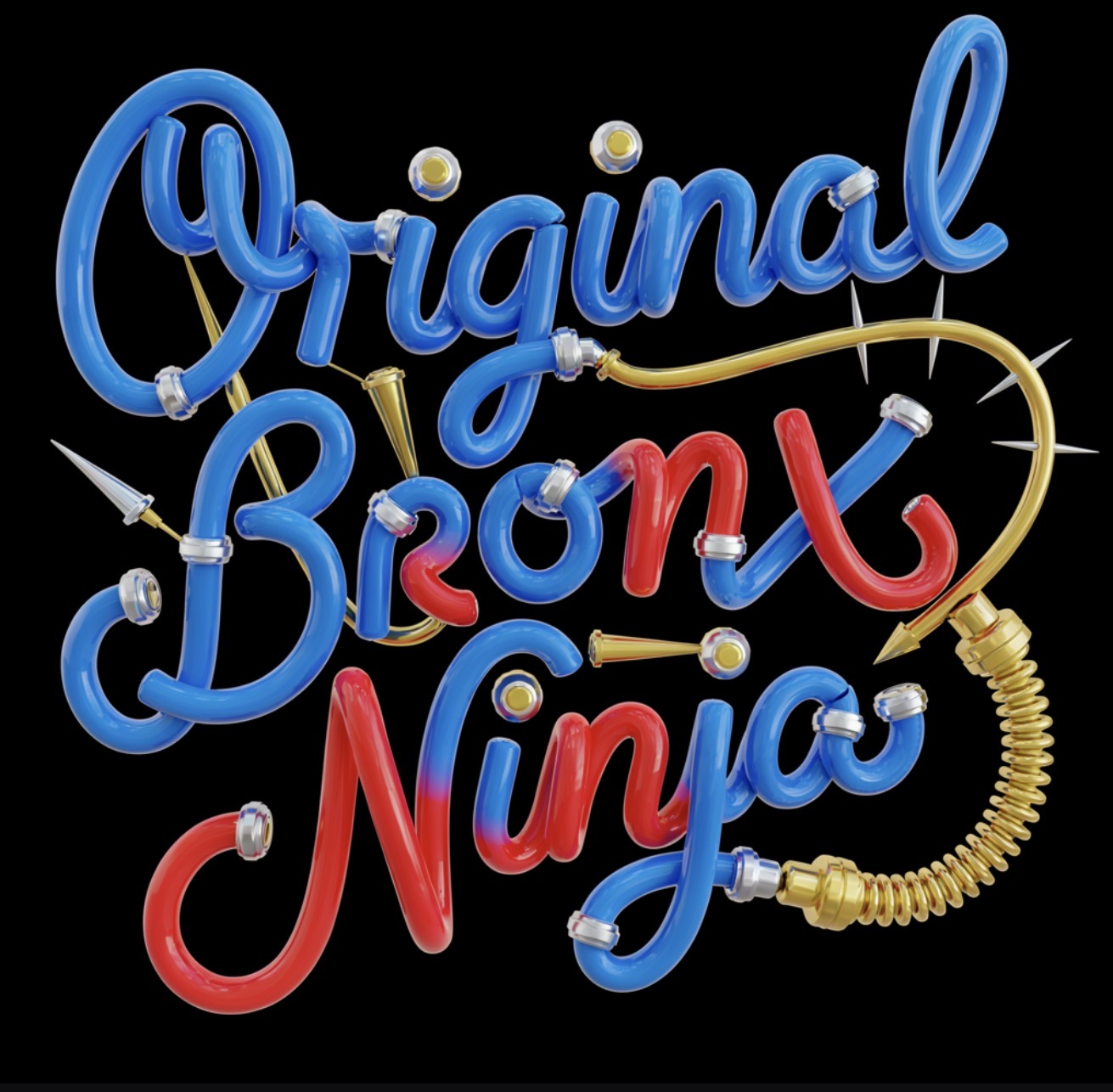 Original Bronx Ninja Tee print detail