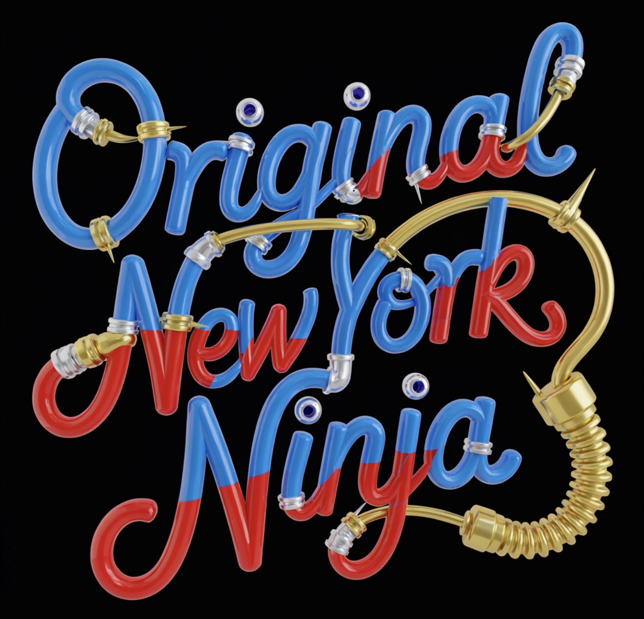 Original Harlem Ninja Tee print detail